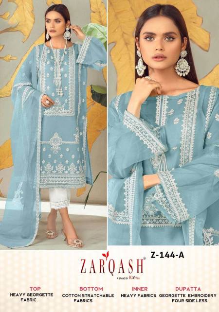 Zarqash Z 144 Readymade Pakistani Suits Catalog
